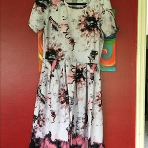 Major UNICORN Tie dye dipped LuLaRoe Amelia